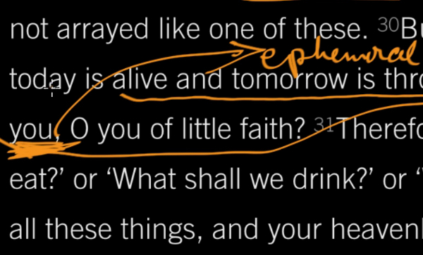 Do Not Be Anxious About Tomorrow